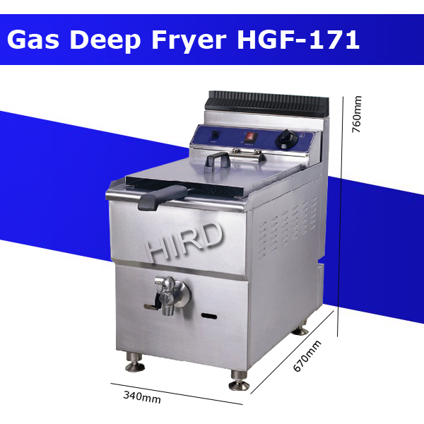 Gas Deep Fryer Commercial Healthy Deep Fat Fryer Single tank gas fryer HGF-171