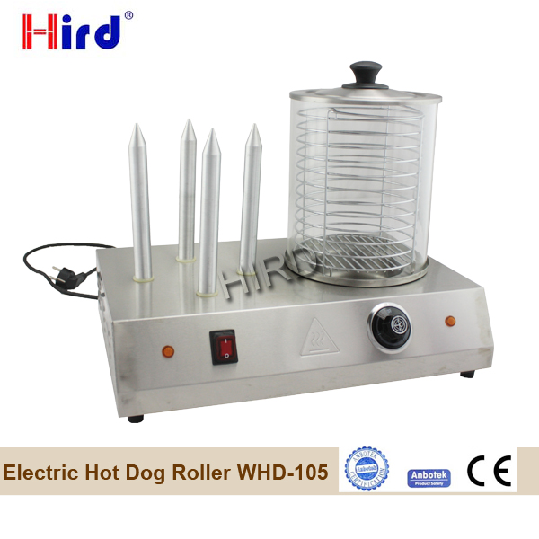 Hot dog roller warmer or roller grill hot dog machine
