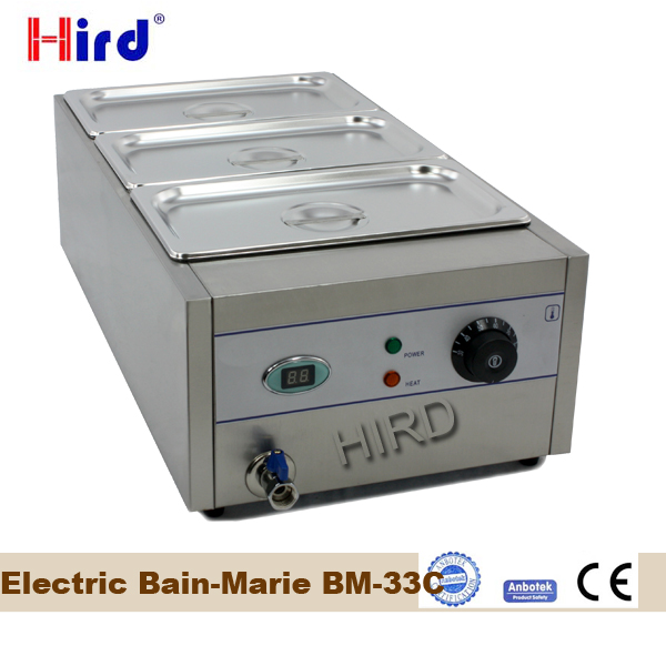 Bain marie electric with bain marie lid covers