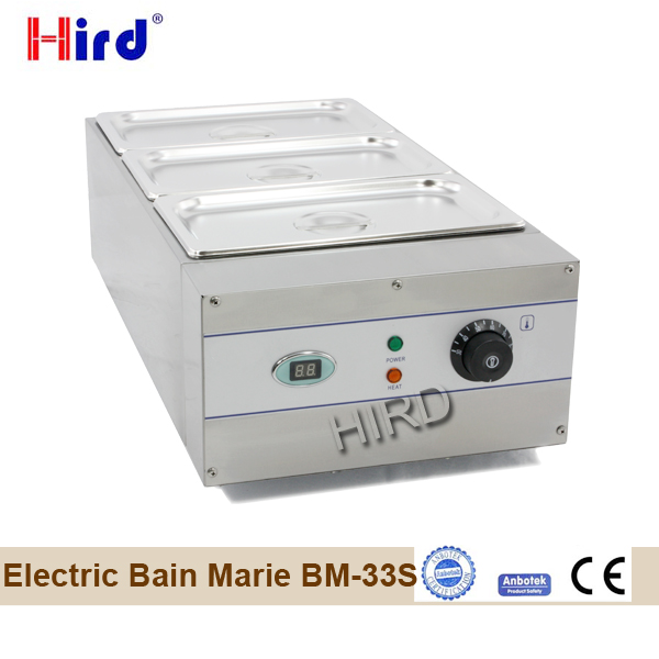 Electric bain marie with bain marie temperature control 