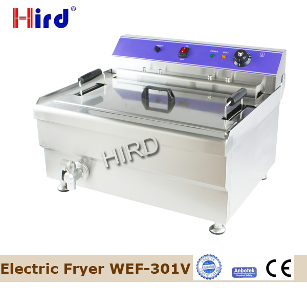 Commercial countertop deep fryer or Kitchen fryer Single tank 36L fryer