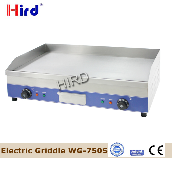 Large electric grill or electric flat top griddle for kitchen commercial equipment