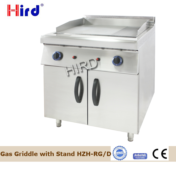 Chrome plated gas griddle and Gas griddle with cabinet