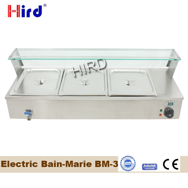 Bain marie glass or counter top bain marie electric bain marie